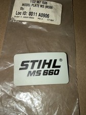 Piastra modello motosega Stihl MS660 1122 967 1506 OEM