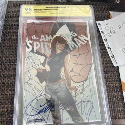 Amazing Spider-Man #14 CBCS 9.8 SS J. Scott Campbell Mary Jane Edition Exclusive