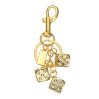 FüR Dice Goldener WüRfel AnhäNger SchlüSselanhäNger