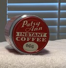 Old Vintage 1950s PATSY ANN COFFEE GRAPHIC COFFEE JAR 6 OUNCE (lot A) — photo 5