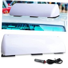 19" LED Blank Taxi Cab Sign 5W 12V Strong Magnet Car Roof Top Topper Light