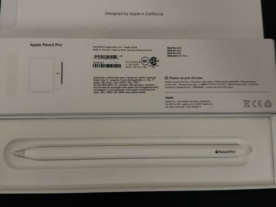 Apple Pencil Pro MX2D3AM/A Smart Stylus White iPad Pro Air Bluetooth A2538