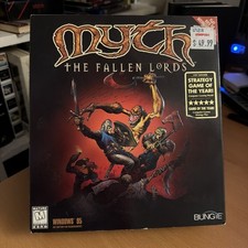Myth: The Fallen Lords Big Box PC Game Bungie 1997 Complete CIB