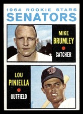 1964 Topps #167 Mike Brumley/Lou Piniella Senators Rookies Excellent+  ID:496122