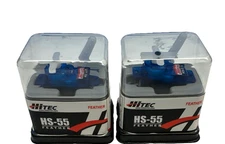 Hitec HS-55 Economy Feather Sub Micro Servo HS55/55 Lot of 2 NEW/Sealed Free S&H