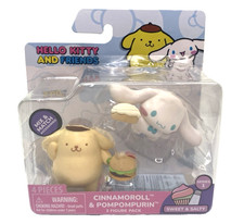 NOC Hello Kitty  Friends Cinnamoroll Pompompurin 2" Figures 2 Pack Series 1