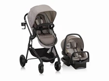 Evenflo Pivot Modular Travel with LiteMax Infant Seat with Anti-Rebound Bar