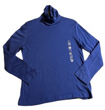 Anne Klein Sport Womens Cotton Blue Turtleneck NWT size pXL