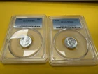 1950-P PCGS MS66 Roosevelt Dime 2 COIN SET