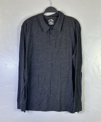 Men s Merino Tech  Super Fine Merino Wool Long Sleeve XXL Grey 