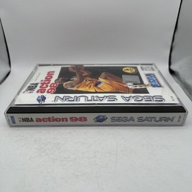 NBA Action 98 Sega Saturn Complete CIB w Manual Kobe Bryant Sports Exclusive