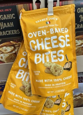 2 Packs Trader Joe s Oven-Baked Cheese Bites Gluten Free 2.11 oz Each Pack