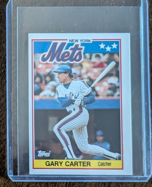 1988 Topps UK Minis #11 Gary Carter Mets