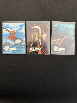 Vintage Disney Pixar FINDING NEMO Promotional Ad Cards Lot Fish Facts