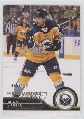 2014-15 Upper Deck UD Exclusives 85/100 Brian Gionta #270 2d8