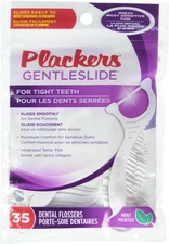 Plackers Gentleslide for Tight Teeth Cool Mint Flavor 35 Count (Pack of 1) 