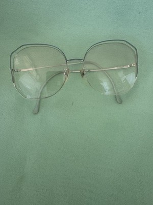 Vintage 1970s-style oversized geometric eyeglasses featuring a  octagonal shape