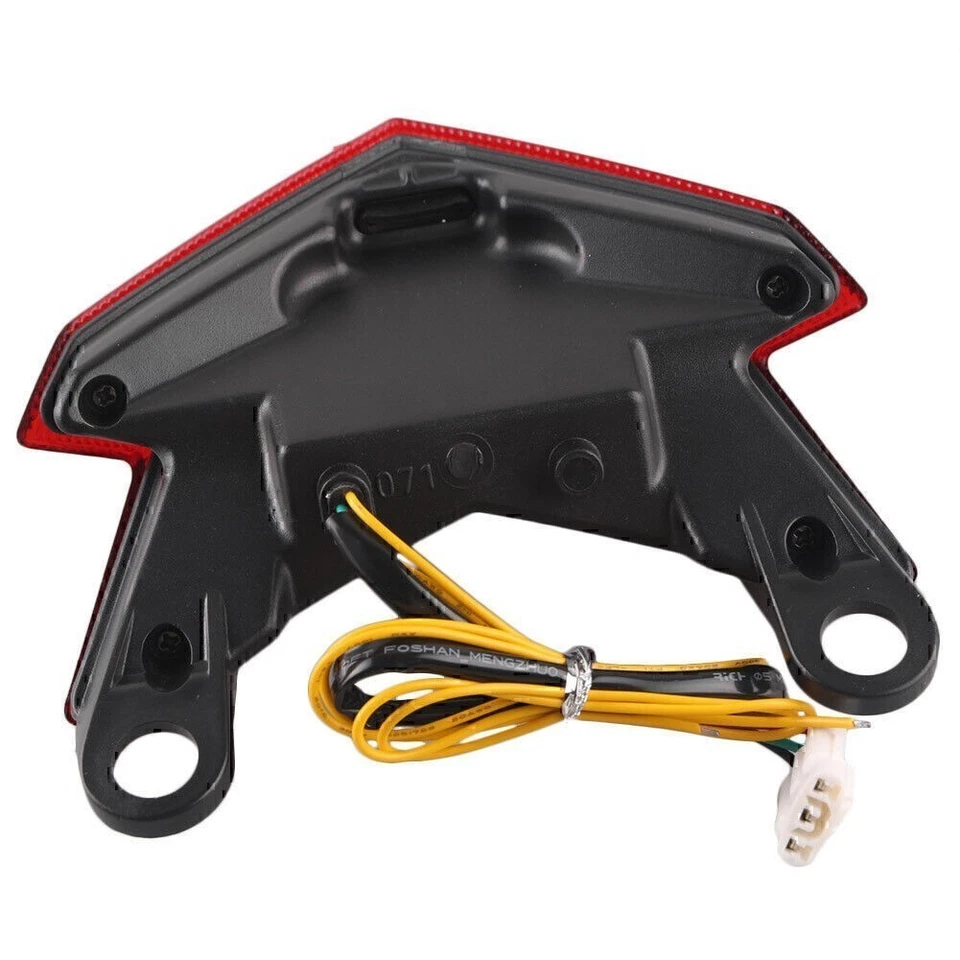 LED Rear Brake Turn Signals Stop Tail Light For Kawasaki Z800 ZX6R 2013-2014 Red - Image 4 of 4