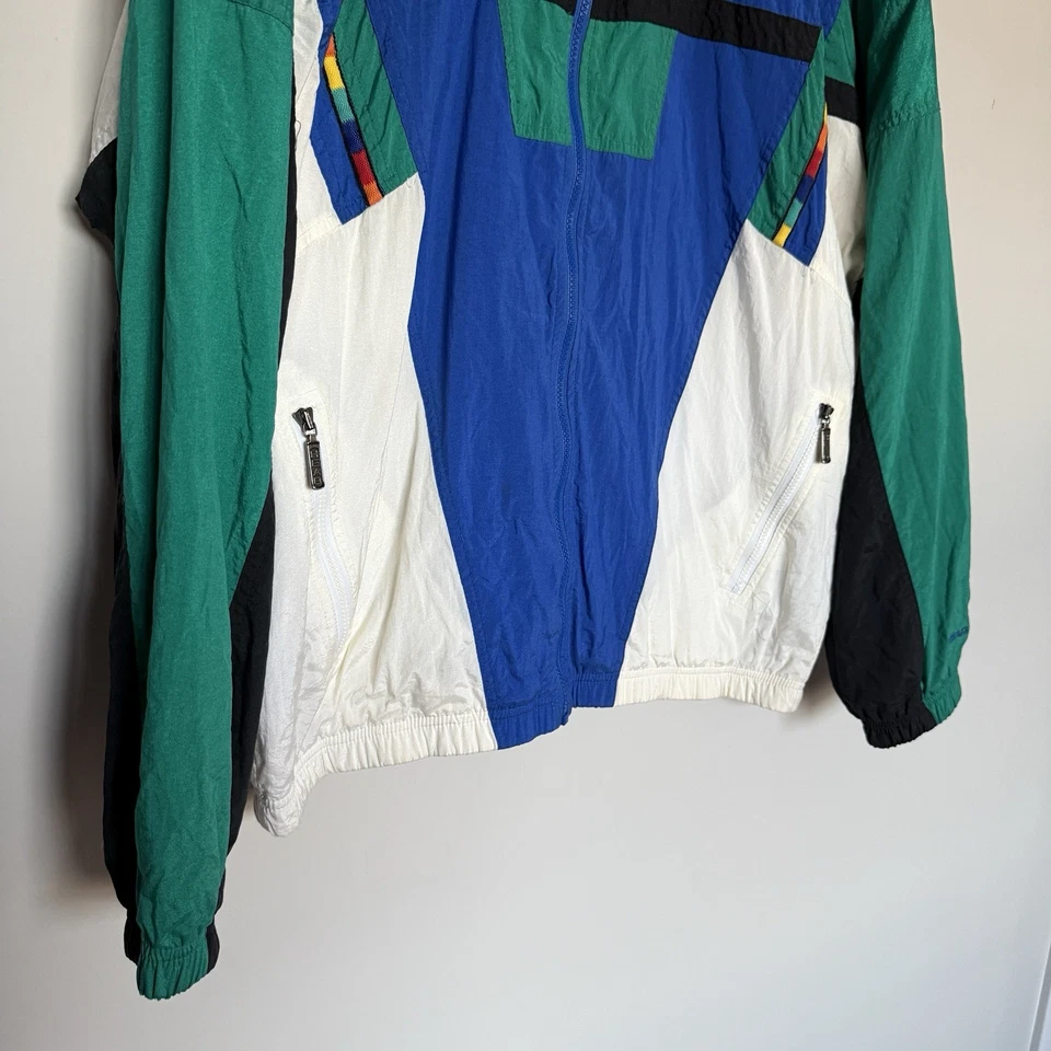 Head Sports Wear Jacket Mens Large Windbreaker Colorblock Vintage 90s Retro - Image 3 of 4