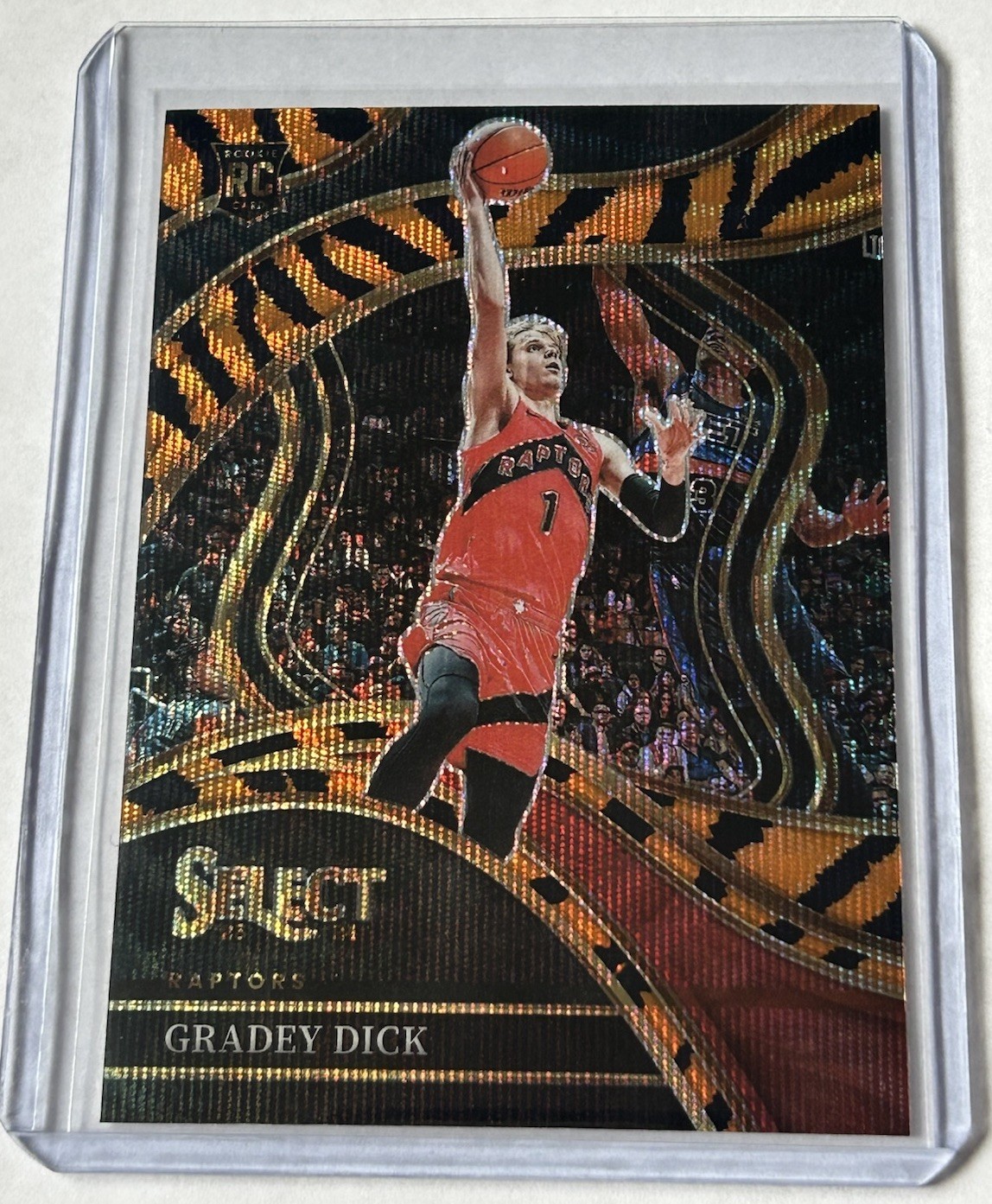2023-24 Panini Select Gradey Dick Tiger Prizm Courtside #287 Rookie SSP CASE HIT