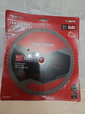 CRAFTSMAN #CMAS2725140 7 1/4'' 140 TOOTH CIRCULAR SAW BLADE NEW SEALED
