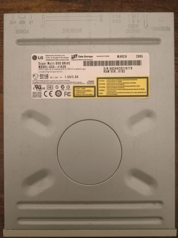 LG GSA-4163B Super Multi DVD-ROM 5.25" Internal IDE optical Drive - Image 2 of 2