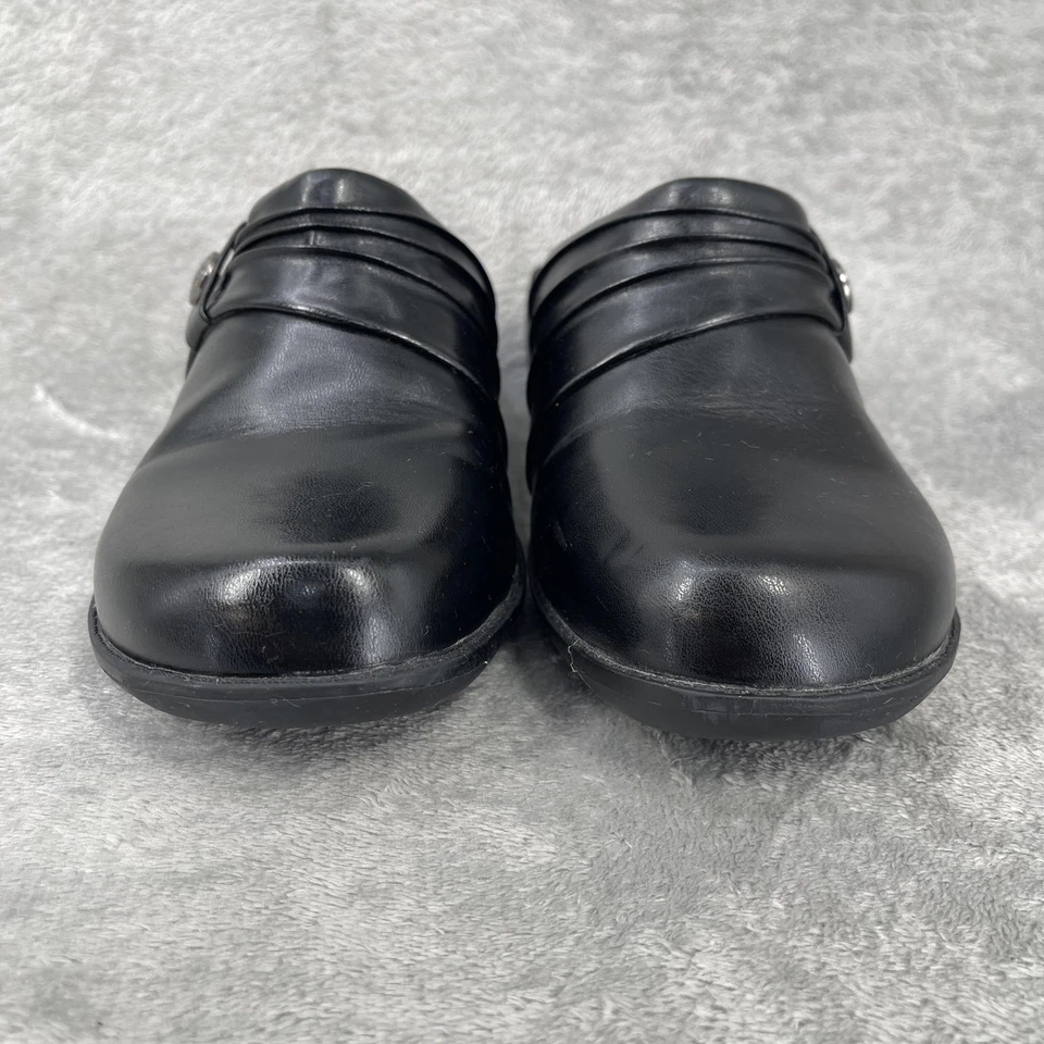 Croft & Barrow Clog 女式 7.5M 码 Academia Y2K Preppy Mule 职业舒适 — 第 2/4 张图片