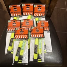 NEW ERGODYNE SQUIDS 3150 SAFETY Hard Hat Lanyards - Lot of 8- LIME