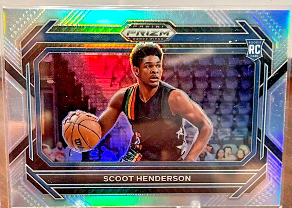 2023-24 Panini Prizm Draft Picks Scoot Henderson #24 Silver Variation SP RC Holo