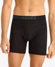 Hanes Ultimate Comfort Soft Boxer Briefs 3 Pack, L
