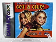 MANUAL ONLY Mary-Kate & Ashley Get a Clue GBC Booklet Nintendo Game Boy Color