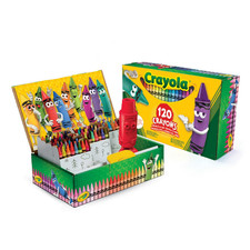 Crayola Giant Box of Crayons, 120 Colors, Non-Toxic Coloring Art Supplies