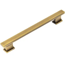 10 Pack 702-160BAB Brushed Antique Brass Contemporary Cabinet Hardware Handle...