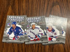 2025-06 UD NEW YORK RANGERS CENTENNIAL INSERTS  BRUISERS/34 ST/HEY/LIN  YOU PICK