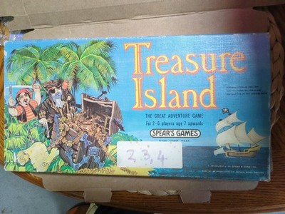 Vintage Spears Treasure Island Spiel 1976 - fehlendes Stück.