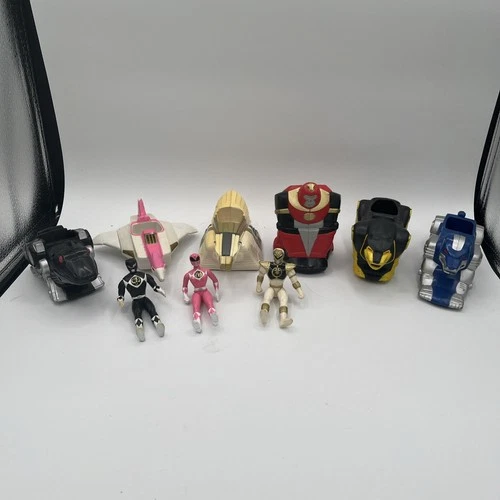 Vintage 1995 Saban McDonald’s 4” Power Ranger action figures & 6 vehicles