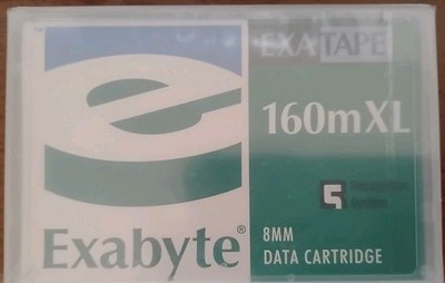 EXABYTE 160mXL 8mm Data Cartridge EXATAPE~New & Sealed~FREE SHIPPING
