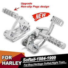 Polished Forward Controls Footpeg For Harley Davidson Softail Heritage 84-99 UK
