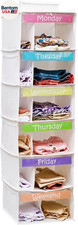 Kids Clothes Organizer, Weekly Clothes Organizer for Kids, Outfit Organizers, Cl