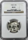 *1944 S WASHINGTON QUARTER NGC MS65* *CONDITION RARITY* NR #G3973