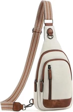 Crossbody Bags for Women Cross Body Bag for Woman Sling 0-0 Beige With Brown