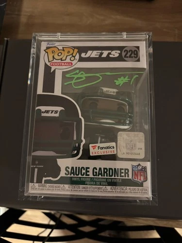 Funko Pop! NFL Sauce Gardner #229 Fanatics Exclusive Autographed Vinyl Figure