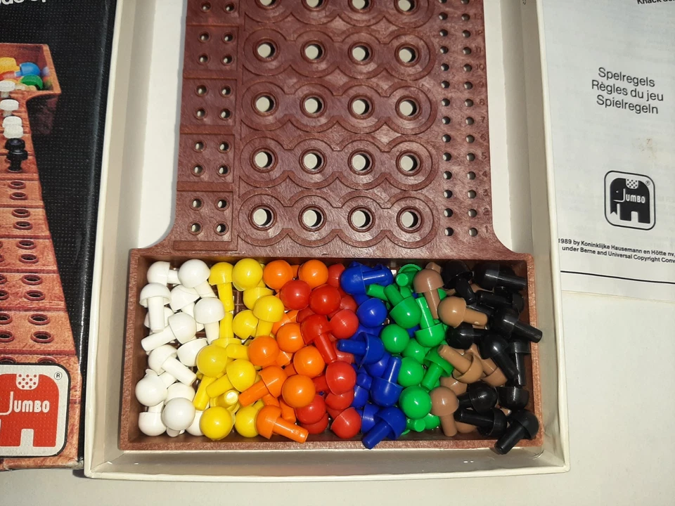 Innen fast wie neu: Master Mind Mastermind Superhirn Jumbo Spiele + extra Stifte - Bild 3 von 4