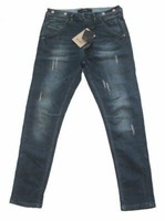 Damenjeans Jeanshose Jeans Ichi Boyfriend Blau Waschung Design Effekte W29 Neu