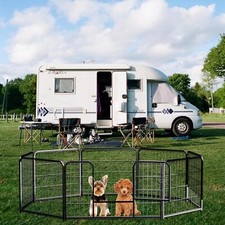 Premium Dog Playpen Fence Ideal for Pets Indoors Outdoors, Puppy Cage with Gate