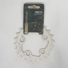 Origin8 Chainring 22t 58mm 5-Bolt BCD No Ramps Single Speed Silver Aluminum