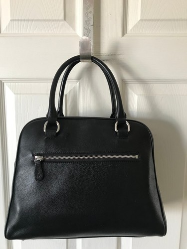 My Flat In London Handbag Broker Black Scarf Domed Satchel - Picture 7 of 21