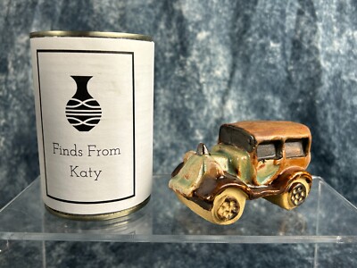 Oldtimer Automodell Tremar UK Studiokeramik 70er Jahre Landhausstil