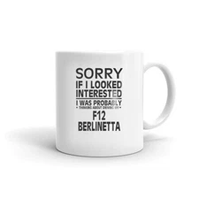 Thinking About Driving My F12 Berlinetta Tea Coffee Ceramic Mug Office Work Cup 