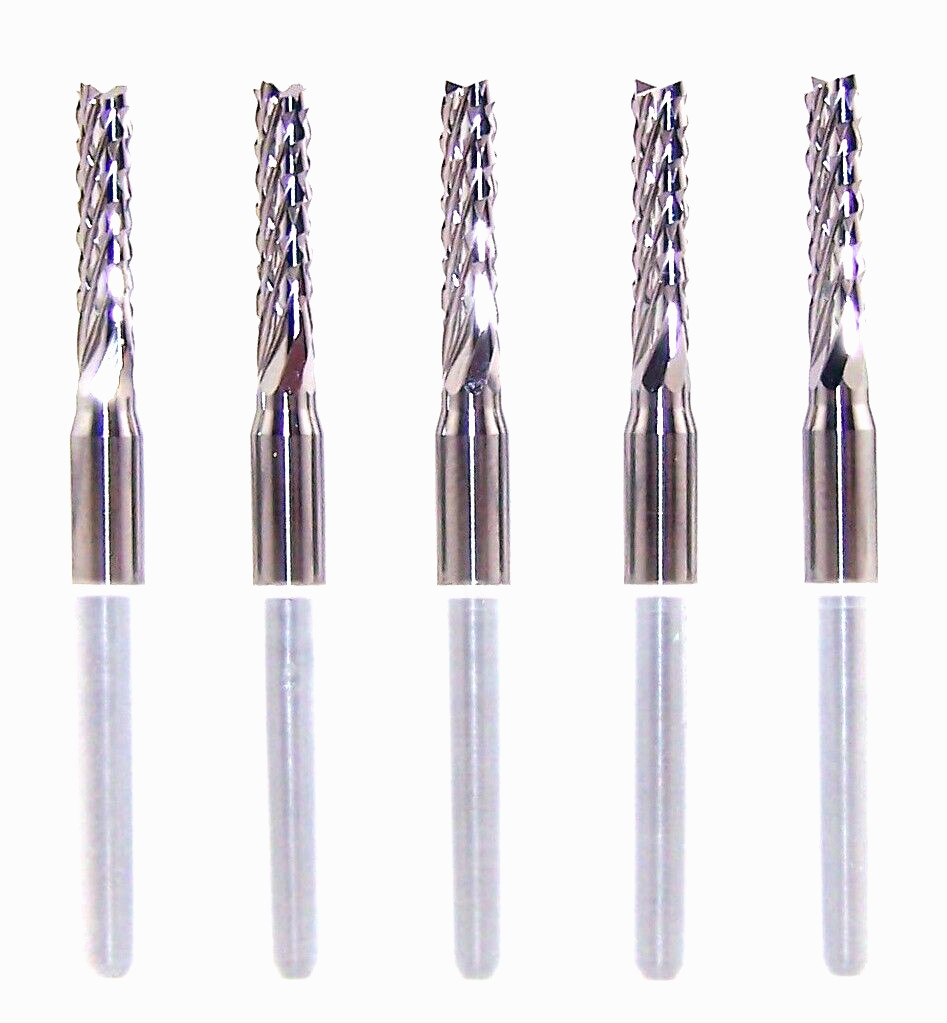 (5) - 3.00mm (.1181") DIAMOND-CUT CARBIDE ROUTER BURRS, FT 2100-1181.394